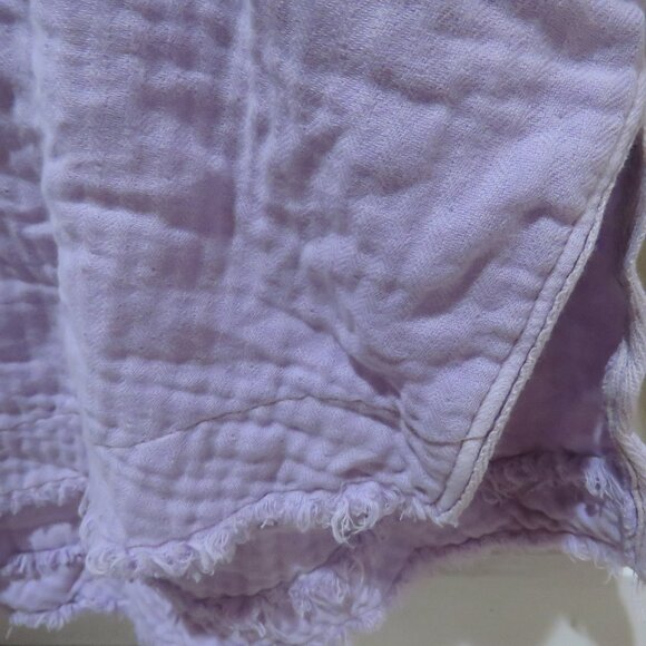 FREE PEOPLE WE THE FREE Palo Alto Textured Gauzy Cotton Oversize Pocket Top Boho - Picture 4 of 13